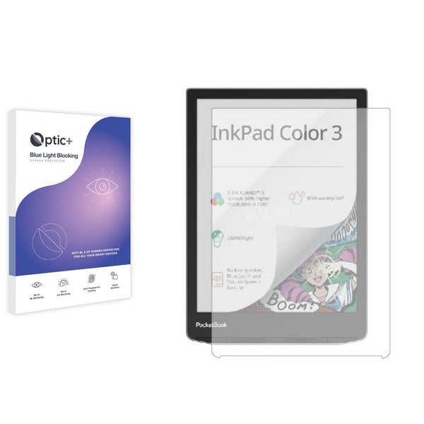 Optic+ Blue Light Blocking Screen Protector for PocketBook InkPad Eo (2024)