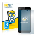 3x BROTECT AirGlass Glass Screen Protector for Wiko Rainbow Jam
