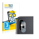 3x BROTECT AirGlass Glass Screen Protector for Apple iPhone Xs (Camera)