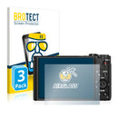3x BROTECT AirGlass Glass Screen Protector for Sony Cyber-Shot DSC-HX95