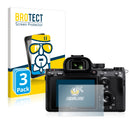 3x BROTECT AirGlass Glass Screen Protector for Sony Alpha 7R IIIA
