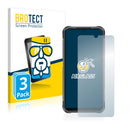 3x BROTECT AirGlass Glass Screen Protector for Umidigi Bison 2021