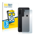 3x BROTECT AirGlass Matte Glass Screen Protector for Xiaomi Redmi Note 8 (Back)