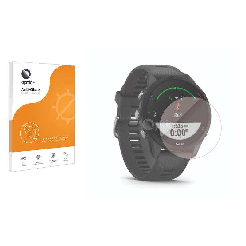 Optic+ Anti-Glare Screen Protector for Garmin Forerunner 255