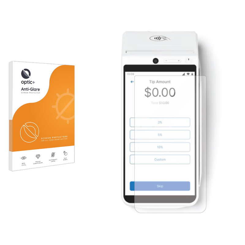 Optic+ Anti-Glare Screen Protector for Zeller Terminal