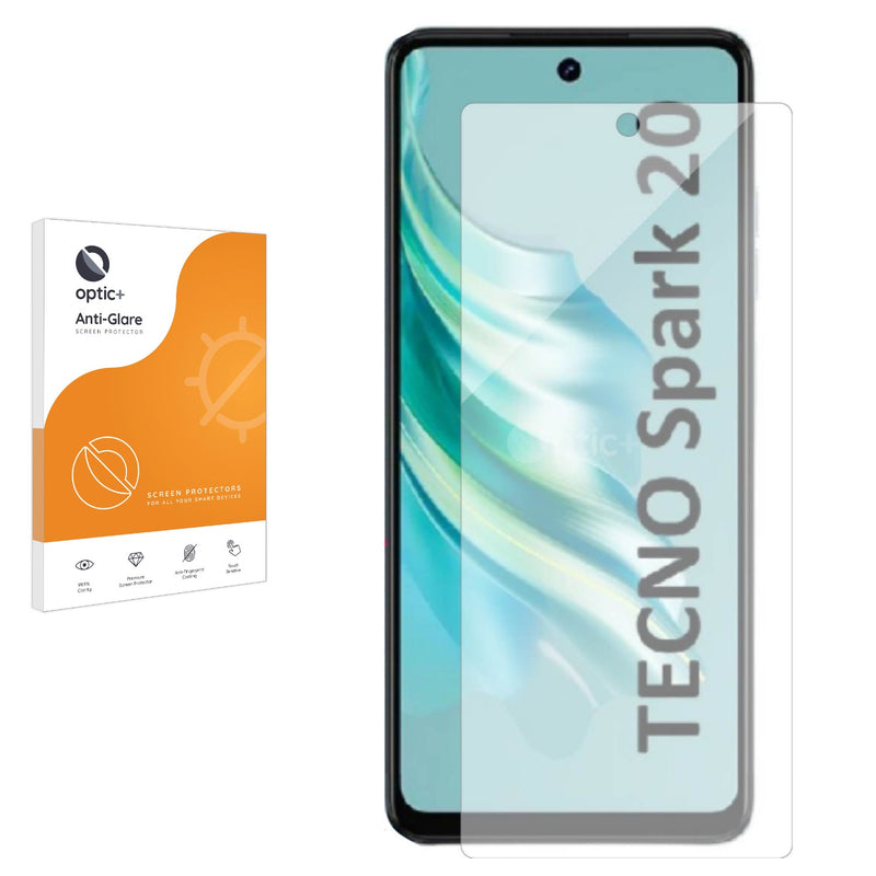 Optic+ Anti-Glare Screen Protector for Tecno Spark 20