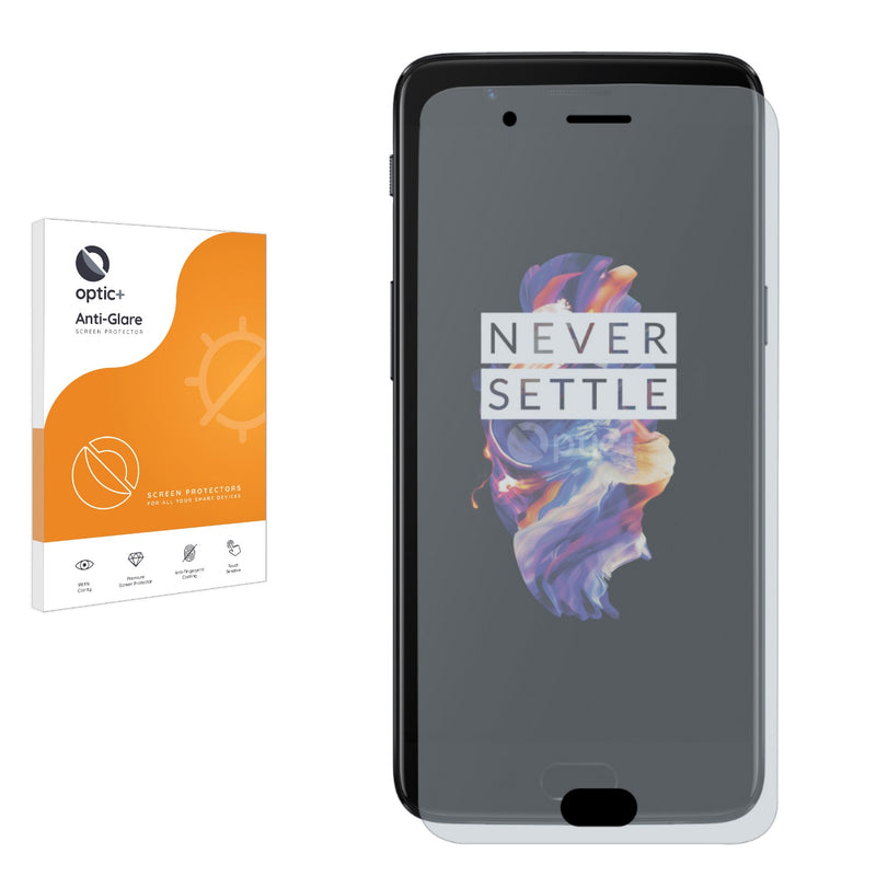 Optic+ Anti-Glare Screen Protector for OnePlus 5