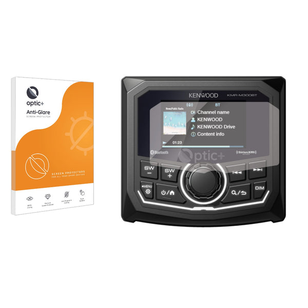 Optic+ Anti-Glare Screen Protector for Kenwood KMR-M300BT