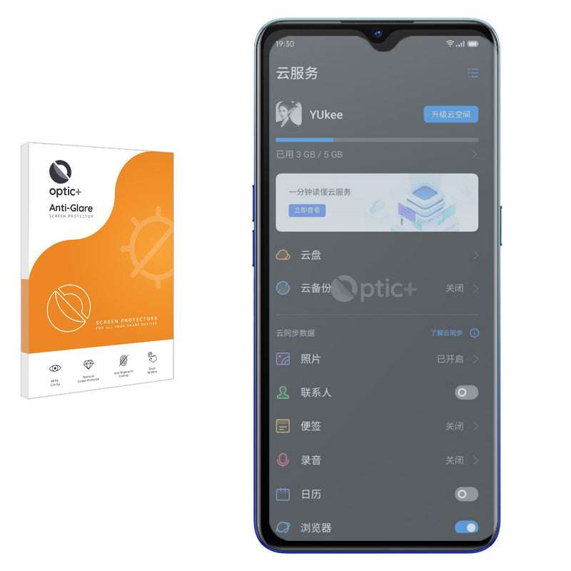 Optic+ Anti-Glare Screen Protector for Oppo Reno 3