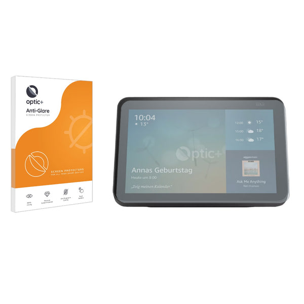 Optic+ Anti-Glare Screen Protector for Amazon Echo Show 8 2021 (2nd Generation)