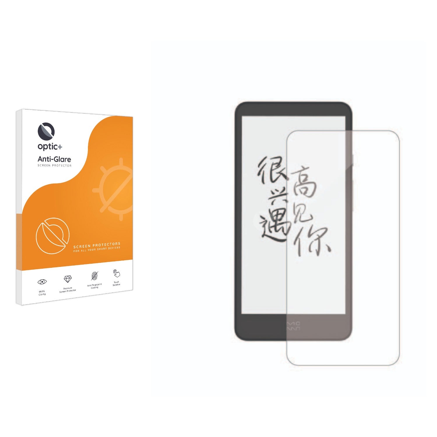 Optic+ Anti-Glare Screen Protector for Moaan InkPalm Plus E-Reader ...