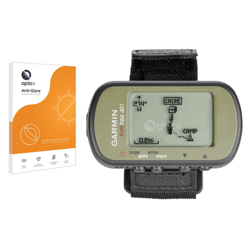 Optic+ Anti-Glare Screen Protector for Garmin Foretrex 401