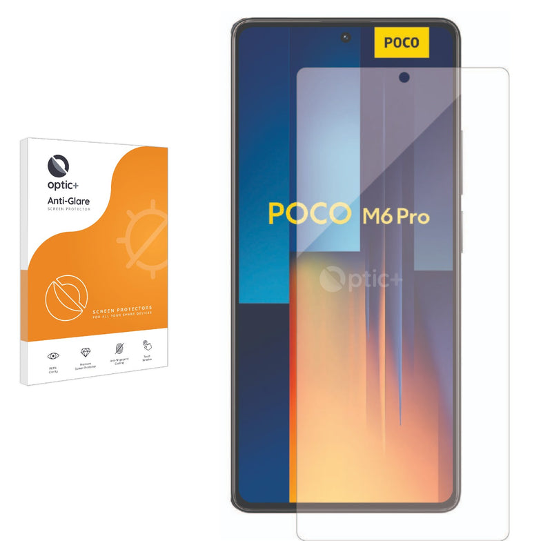 Optic+ Anti-Glare Screen Protector for Xiaomi Poco M6 Pro 5G