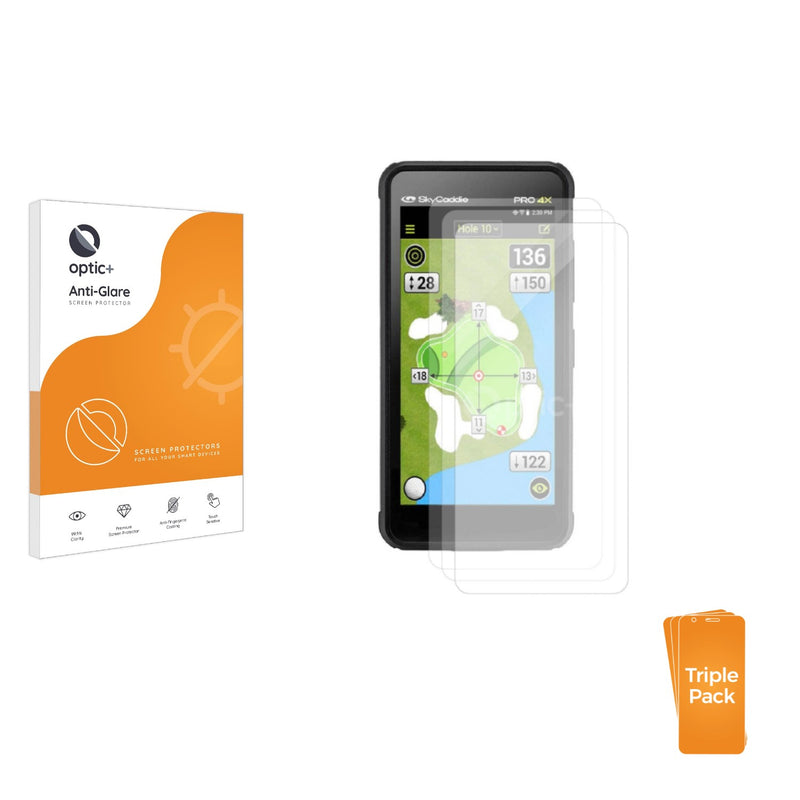 3-pack of Anti-Glare Screen Protectors for SkyCaddie Pro 4X