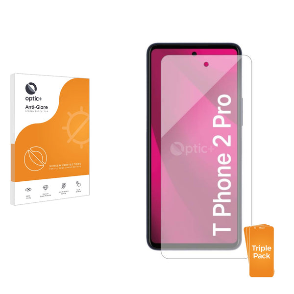 3-pack of Anti-Glare Screen Protectors for Telekom T Phone 2 Pro