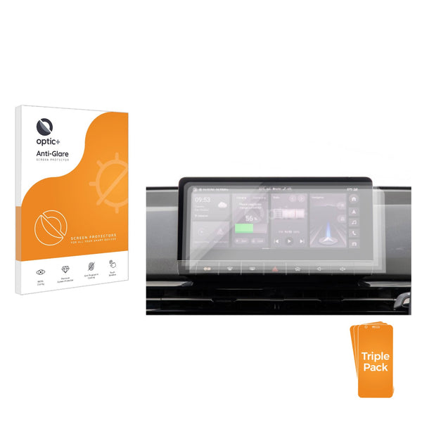 3-pack of Anti-Glare Screen Protectors for MG4 Long Range 77 Infotainment display 10.25" (2025)
