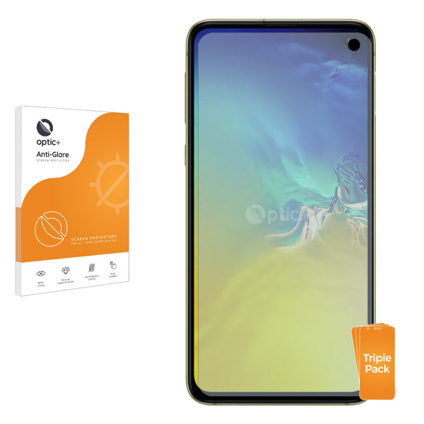 3pk Optic+ Anti-Glare Screen Protectors for Samsung Galaxy S10e