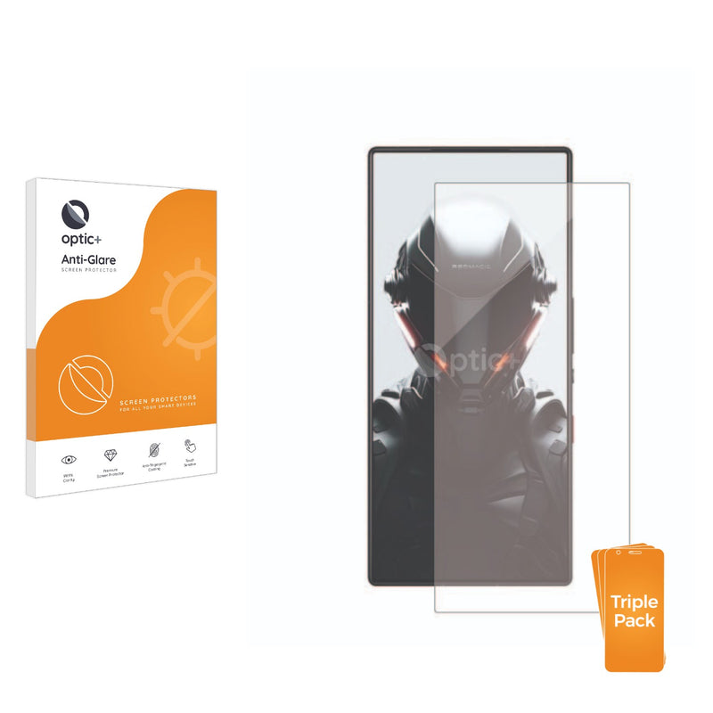 3-pack of Anti-Glare Screen Protectors for ZTE Nubia Red Magic 9S Pro