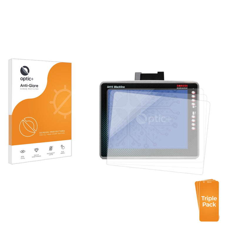 3-pack of Anti-Glare Screen Protectors for Datalogic SH15 Blackline