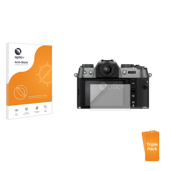 3pk Optic+ Anti-Glare Screen Protectors for Fujifilm X-T50