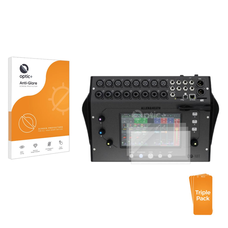 3-pack of Anti-Glare Screen Protectors for Allen&Heath dLive
