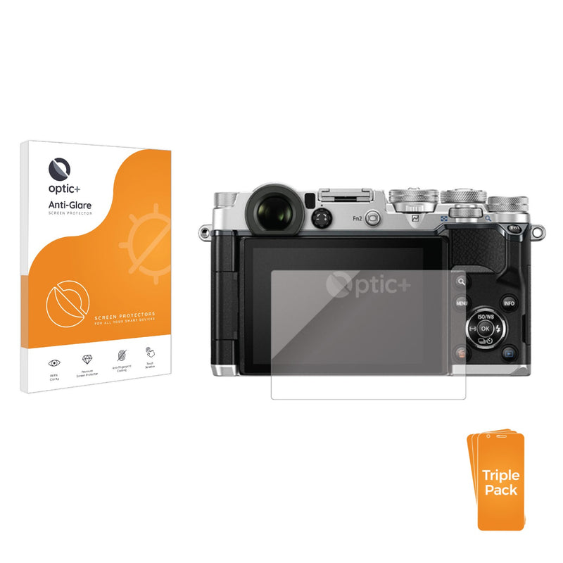 3pk Optic+ Anti-Glare Screen Protectors for Olympus PEN-F