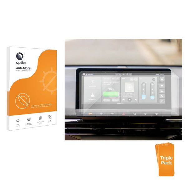3-pack of Anti-Glare Screen Protectors for MG4 Excite 64 Infotainment display 10.25" (2025)