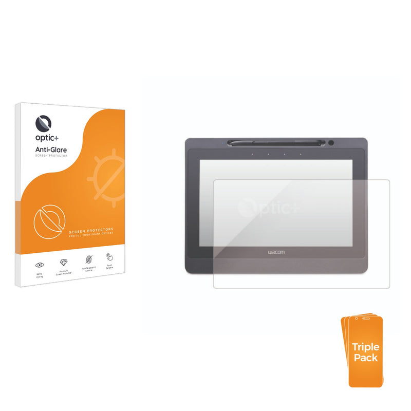 3pk Optic+ Anti-Glare Screen Protectors for Wacom DTC121