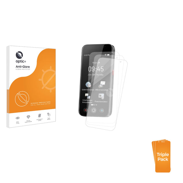 3-pack of Anti-Glare Screen Protectors for Kentfaith GWS53.0103 Translator