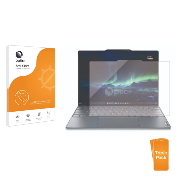 3pk Optic+ Anti-Glare Screen Protectors for Lenovo ThinkBook 13x (4th Gen)