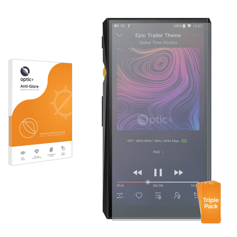 3pk Optic+ Anti-Glare Screen Protectors for FiiO M11