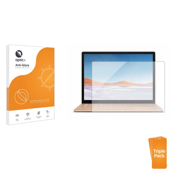 3pk Optic+ Anti-Glare Screen Protectors for Microsoft Surface Laptop 5 13.5