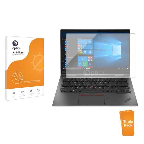 3pk Optic+ Anti-Glare Screen Protectors for Lenovo ThinkPad X1 Yoga (4. Generation)