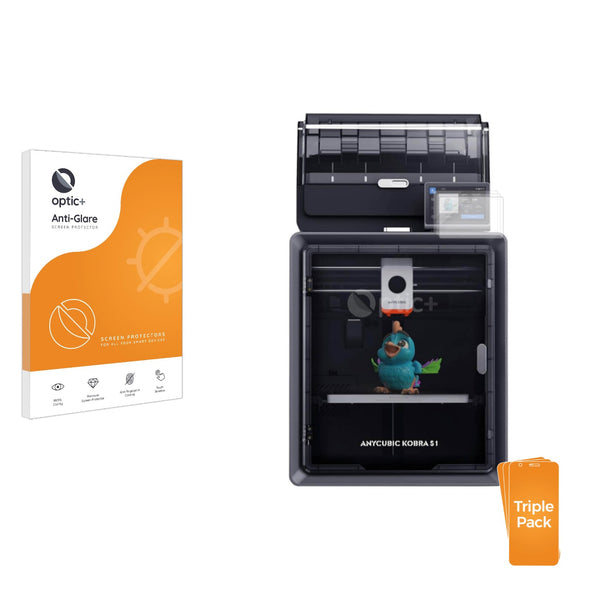 3-pack of Anti-Glare Screen Protectors for Anycubic Kobra S1/S1 Combo (Display)