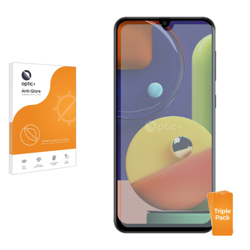 3pk Optic+ Anti-Glare Screen Protectors for Samsung Galaxy A50s