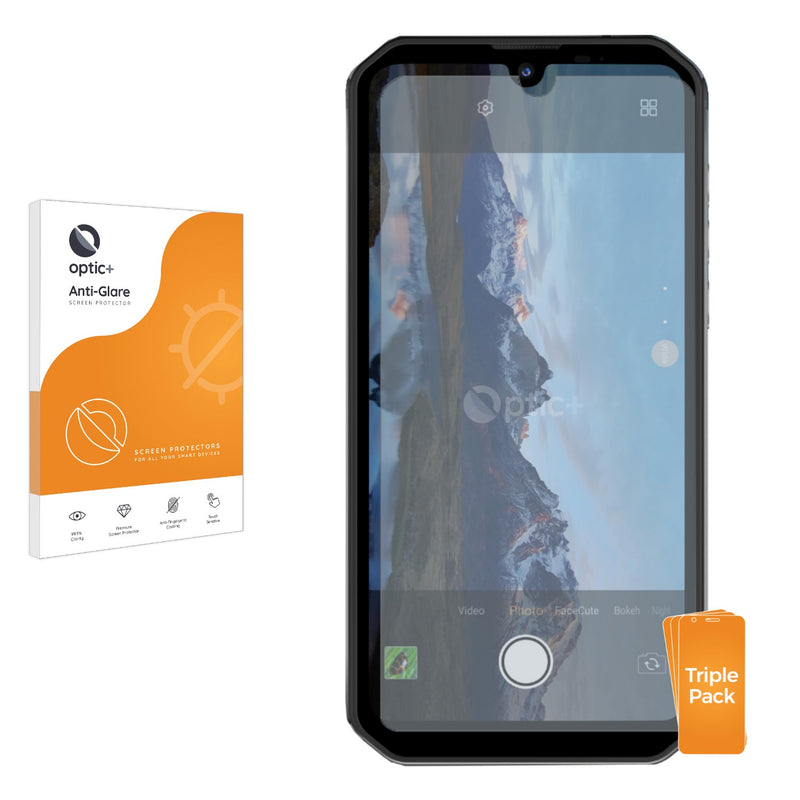 3pk Optic+ Anti-Glare Screen Protectors for Blackview BV9900 Pro