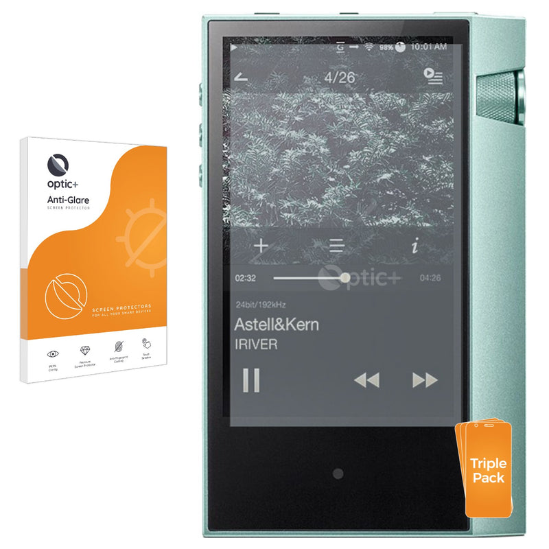 3pk Optic+ Anti-Glare Screen Protectors for Astell&Kern AK70