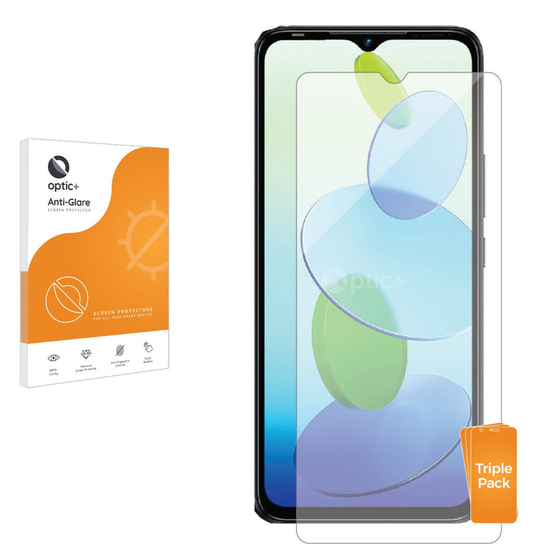 3pk Optic+ Anti-Glare Screen Protectors for Infinix Smart 6 HD