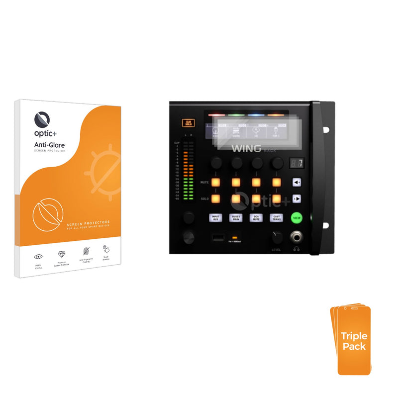 3-pack of Anti-Glare Screen Protectors for Behringer Wing Rack
