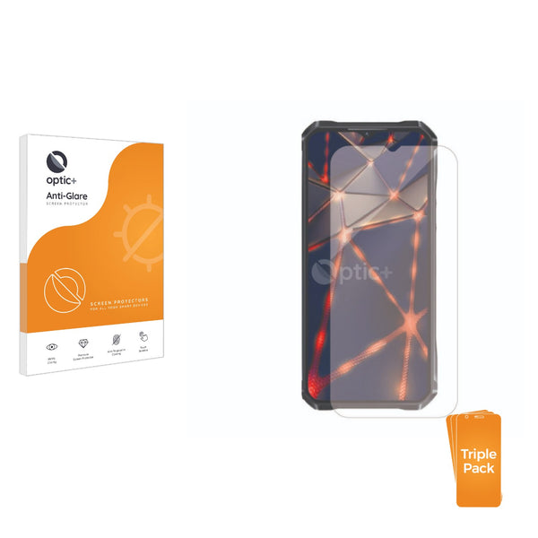 3pk Optic+ Anti-Glare Screen Protectors for Oukitel WP33 Pro