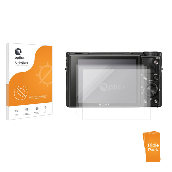 3-pack of Anti-Glare Screen Protectors for Sony Cyber-Shot DSC-RX100 VIIA