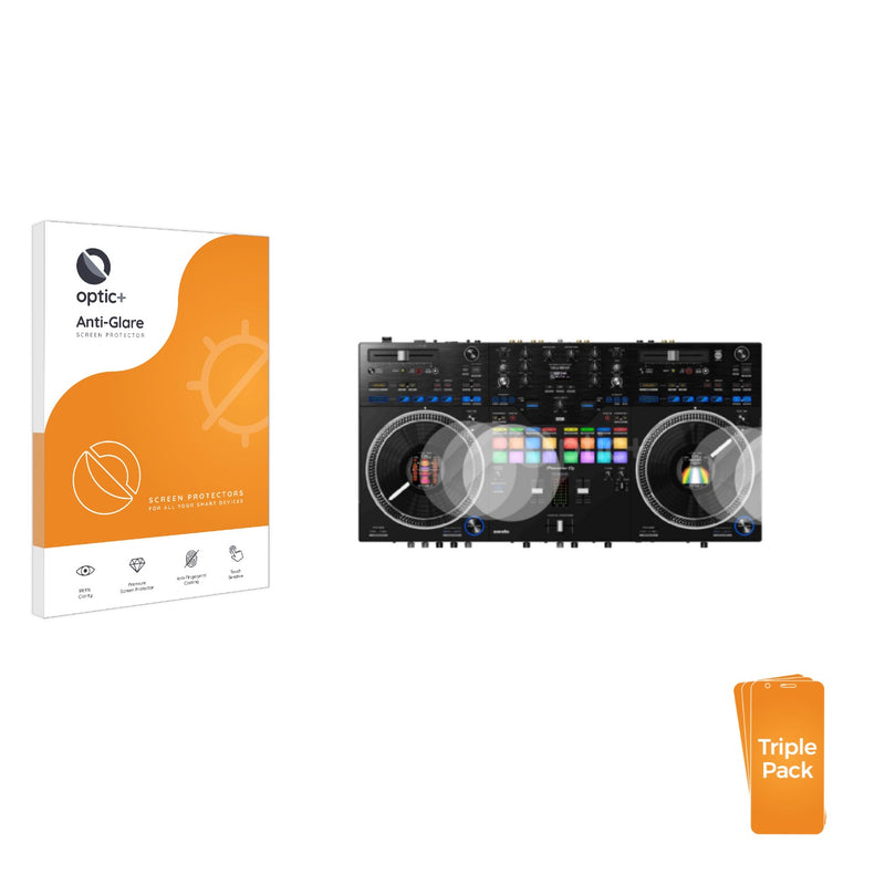3-pack of Anti-Glare Screen Protectors for Pioneer XDJ -RR (Jog)
