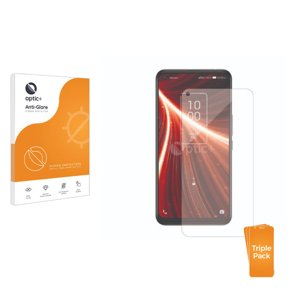 3pk Optic+ Anti-Glare Screen Protectors for TCL 10 5G UW