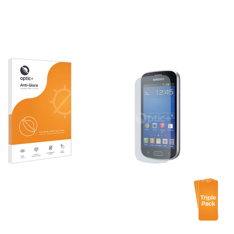 3pk Optic+ Anti-Glare Screen Protectors for Samsung GT-S7390