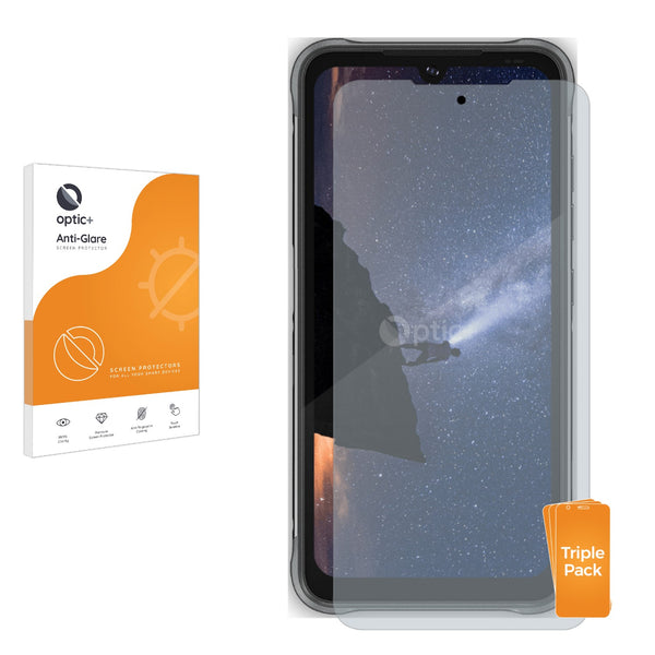 3pk Optic+ Anti-Glare Screen Protectors for Umidigi Bison Pro