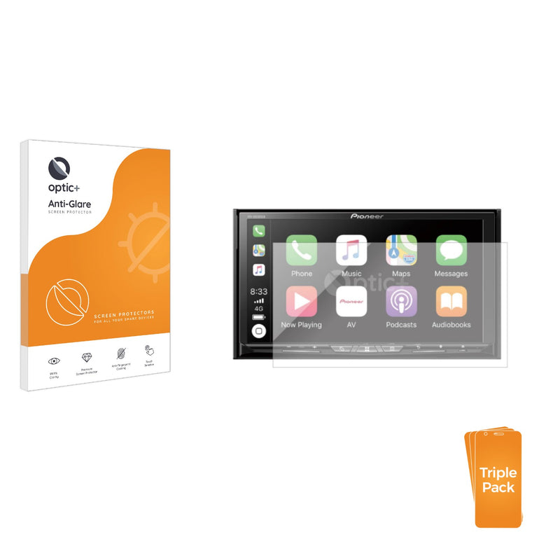 3-pack of Anti-Glare Screen Protectors for Pioneer AVH-Z9200DAB