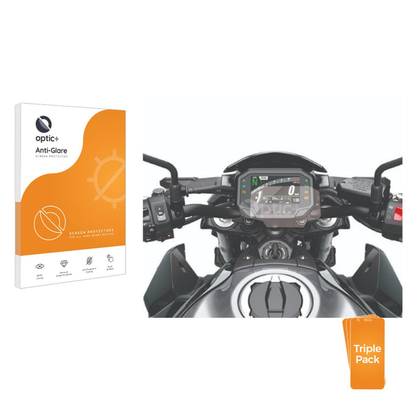 3-pack of Anti-Glare Screen Protectors for Kawasaki Z900 2020-2021