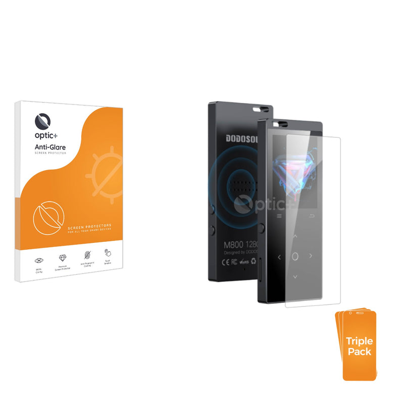 3pk Optic+ Anti-Glare Screen Protectors for Dodosoul M800