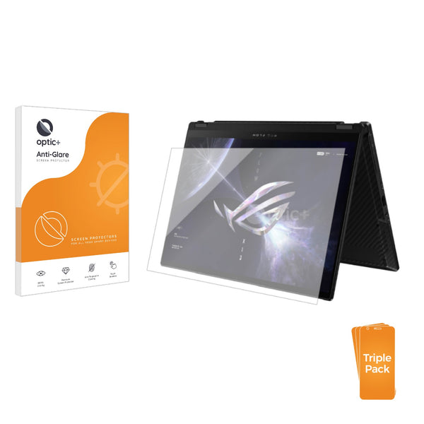 3pk Optic+ Anti-Glare Screen Protectors for Asus ROG Flow X13 2023