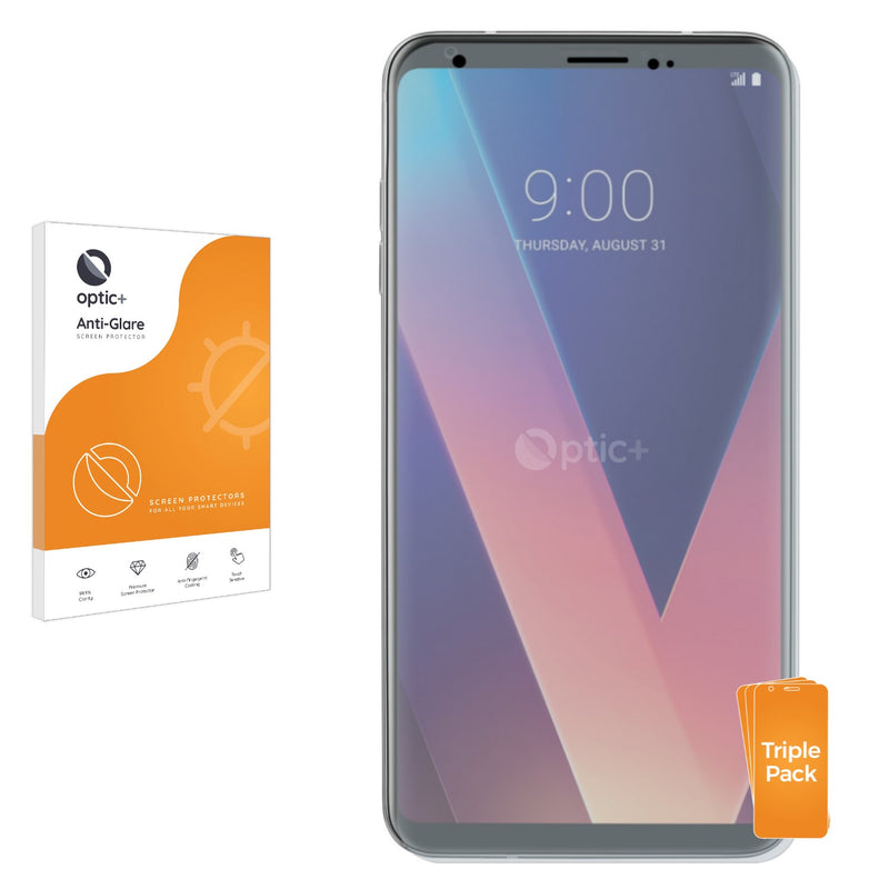 3pk Optic+ Anti-Glare Screen Protectors for LG V30